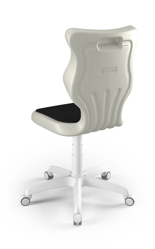 Twist Soft szary siedzisko jasne szare rozmiar 6 WK+P - bez podłokietników - stopki - Krzesło szkolne/studenckie Twist Soft jasne szare rozmiar 6