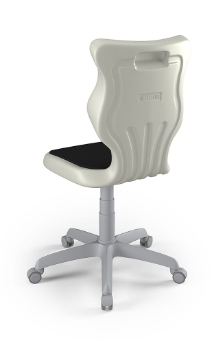 Twist Soft szary siedzisko jasne szare rozmiar 6 WK+P - bez podłokietników - stopki - Krzesło szkolne/studenckie Twist Soft jasne szare rozmiar 6