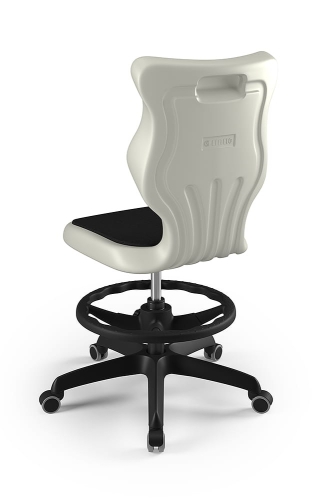 Twist Soft szary siedzisko jasne szare rozmiar 6 WK+P - bez podłokietników - stopki - Krzesło szkolne/studenckie Twist Soft jasne szare rozmiar 6