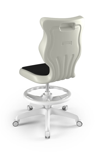 Twist Soft szary siedzisko jasne szare rozmiar 6 WK+P - bez podłokietników - stopki - Krzesło szkolne/studenckie Twist Soft jasne szare rozmiar 6