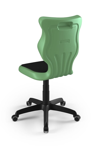 Twist Soft szary siedzisko pastelowe zielone rozmiar 6 WK+P - bez podłokietników - stopki - Krzesło szkolne/studenckie Twist Soft pastelowe zielone rozmiar 6