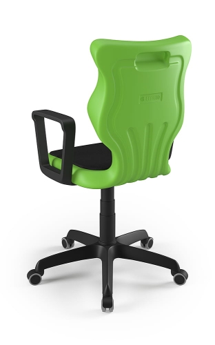 Twist Soft szary siedzisko zielone rozmiar 5 WK+P - stopki - Krzesło szkolne Twist Soft zielone rozmiar 5 - podłokietniki