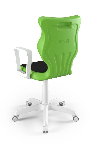 Twist Soft szary siedzisko zielone rozmiar 5 WK+P - stopki - Krzesło szkolne Twist Soft zielone rozmiar 5 - podłokietniki