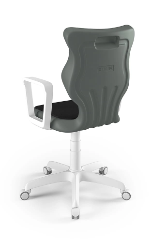 Twist Soft szary siedzisko szare rozmiar 6 WK+P - stopki - Krzesło szkolne/studenckie Twist Soft szare rozmiar 6 - podłokietniki