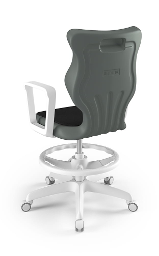 Twist Soft szary siedzisko szare rozmiar 6 WK+P - stopki - Krzesło szkolne/studenckie Twist Soft szare rozmiar 6 - podłokietniki