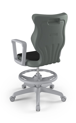 Twist Soft szary siedzisko szare rozmiar 6 WK+P - stopki - Krzesło szkolne/studenckie Twist Soft szare rozmiar 6 - podłokietniki