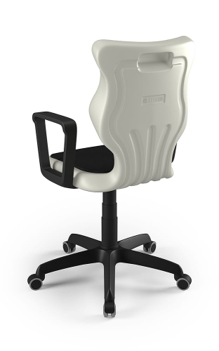 Twist Soft szary siedzisko jasne szare rozmiar 6 WK+P - stopki - Krzesło szkolne/studenckie Twist Soft jasne szare rozmiar 6 - podłokietniki