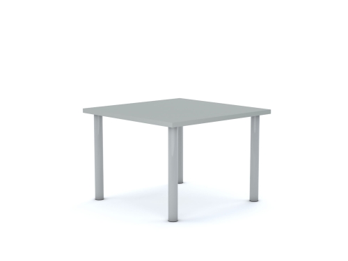 Stół CLASSIC Kwadrat 750x750 stelaż biały/blat szary rozmiar 6