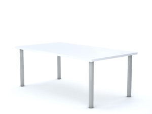 Stół CLASSIC Prostokąt 1200x750 stelaż szary/blat biały rozmiar 4