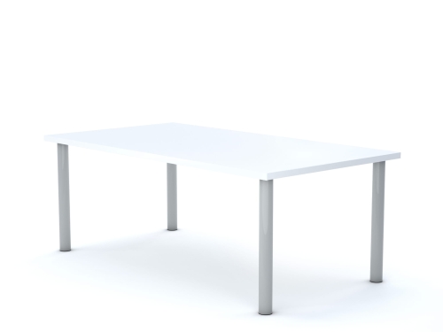 Stół CLASSIC Prostokąt 1200x750 blat biały rozmiar 4