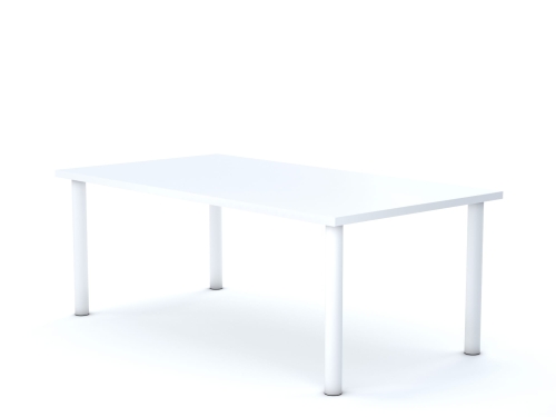 Stół CLASSIC Prostokąt 1200x750 blat biały rozmiar 4