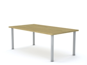Stół CLASSIC Prostokąt 1200x750 stelaż biały/blat dąb rozmiar 4