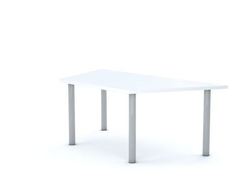 Stół CLASSIC Trapez 1400x750x800 stelaż biały/blat biały rozmiar 5