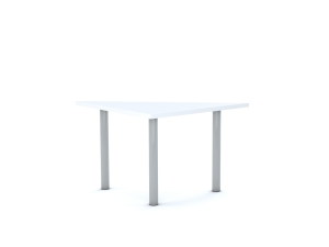 Stół CLASSIC Trójkąt 750x750x1060 stelaż biały/blat biały rozmiar 5