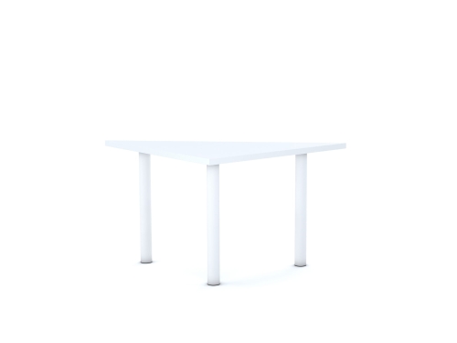 Stół CLASSIC Trójkąt 750x750x1060 blat biały rozmiar 6