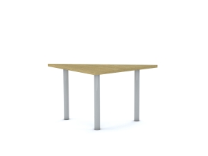 Stół CLASSIC Trójkąt 750x750x1060 stelaż szary/blat dąb rozmiar 4