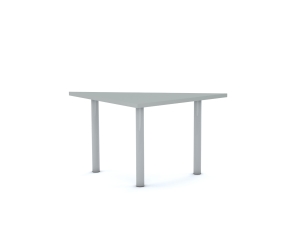 Stół CLASSIC Trójkąt 750x750x1060 stelaż biały/blat szary rozmiar 6