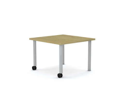 Stół MOVE Kwadrat 750x750 stelaż biały/blat dąb rozmiar 5