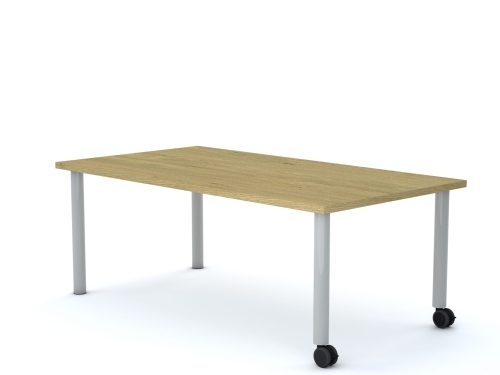 Stół MOVE Prostokąt 1200x750 stelaż biały/blat dąb rozmiar 4
