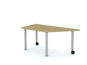 Stół MOVE Trapez 1400x750x800 stelaż biały/blat biały rozmiar 5