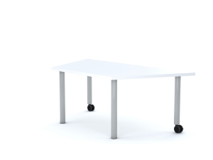 Stół MOVE Trapez 1400x750x800 stelaż biały/blat dąb rozmiar 4