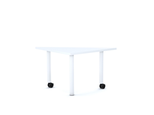 Stół MOVE Trójkąt 750x750x1060 stelaż szary/blat biały rozmiar 5 - Stół MOVE Trójkąt 750x750x1060 blat biały rozmiar 5