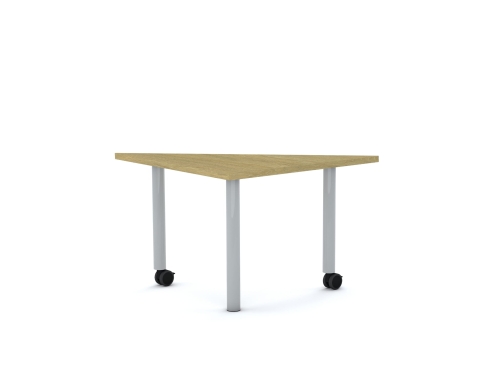 Stół MOVE Trójkąt 750x750x1060 stelaż szary/blat dąb rozmiar 4