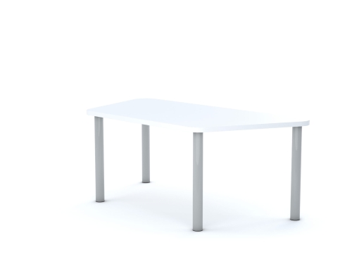 Stół SMART Trapez 1400x700x800 stelaż biały/blat biały rozmiar 0 - Stół SMART Trapez 1400x700x800 blat biały rozmiar 0
