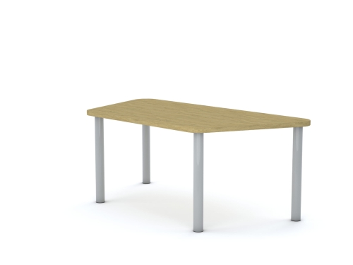Stół SMART Trapez 1400x700x800 stelaż szary/blat dąb rozmiar 0 - Stół SMART Trapez 1400x700x800 blat dąb rozmiar 0
