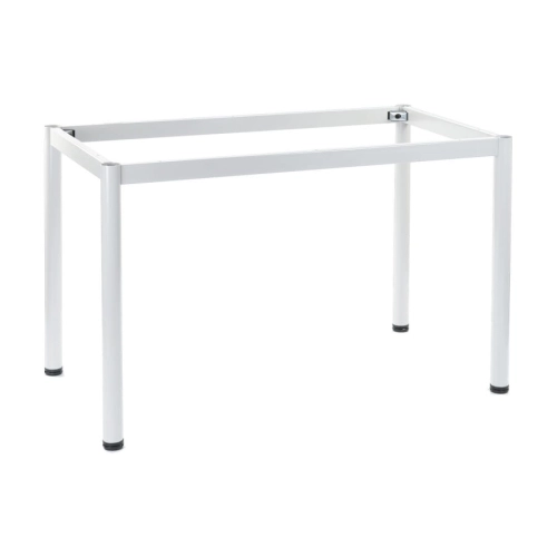Stelaż ramowy stołu 156x76 cm, noga okrągła, kolor biały - f20729f29ab89b759114b57258dedf5a