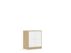 Szafa Blox Base 70 2P 2F2 706x466x813 korpus dąb/2x front biały