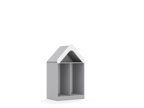 Regał na pojemniki BLOX Base 70 2PG z daszkiem 706x466x1223