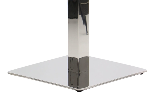 Podstawa stolika SH-3002-1/60/P , 40x40 cm, stal nierdzewna polerowana (stelaż stolika) - f36d538f7bb016b93a24ccfb2d083316Podstawa stolika SH-3002-1/60/P , 40x40 cm, stal nierdzewna polerowana (stelaż stolika)