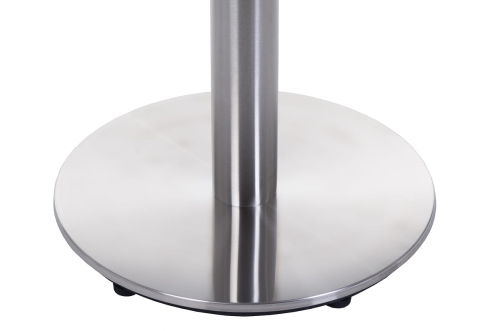Podstawa stolika SH-2001-1/S, fi 45 cm, stal nierdzewna szczotkowana, obciążnik z tworzywa sztucznego, (stelaż stolika) - bcc986bdb4dac3b0d44e386c66d4da8c
