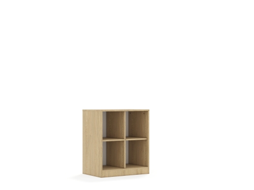 Regał Blox Base 70 2PP 706x466x813 korpus dąb