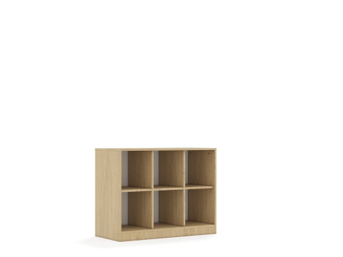 Regał Blox Base 110 2PP 1049x466x813 korpus dąb