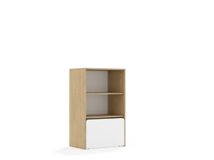 Regał Blox Base 70 3P ze skrzynią 706x466x1165 korpus dąb