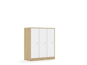 Szafa Blox Base 110 3PP 3F3 1049x466x1165 korpus dąb/3x front biały