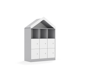Regał BLOX Base 110 3PP 6F1 z daszkiem 1049x466x1575