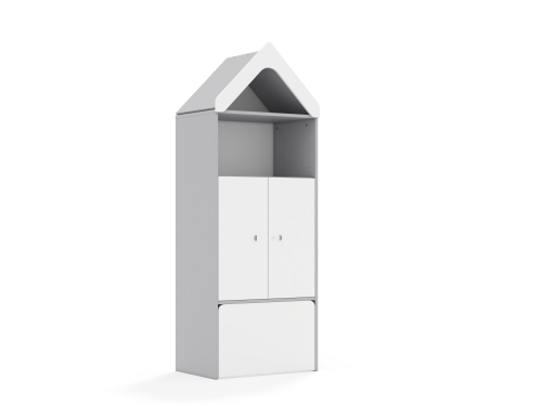 Regał BLOX Base 70 4P 2F2 ze skrzynią i daszkiem 706x466x1927 - e8c1c1db65904ba5a24780257e0e4999