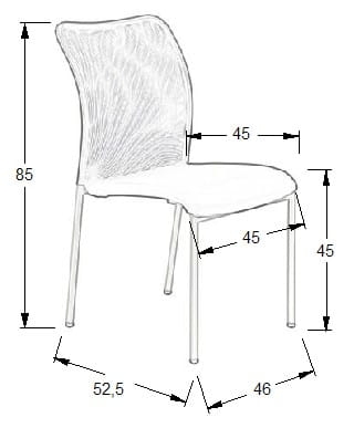 Krzesło konferencyjne HN-7502/A/CZARNY krzesło biurowe - 7583cc37a635a87b0820a6c107c84036