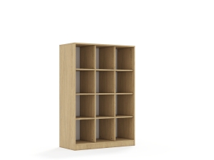 Regał Blox Base 110 4PP 1049x466x1517 korpus dąb