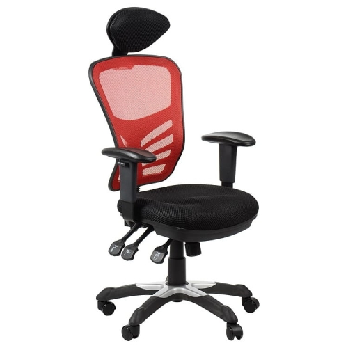 Fotel biurowy gabinetowy HG-0001H/CZERWONY krzesło biurowe obrotowe