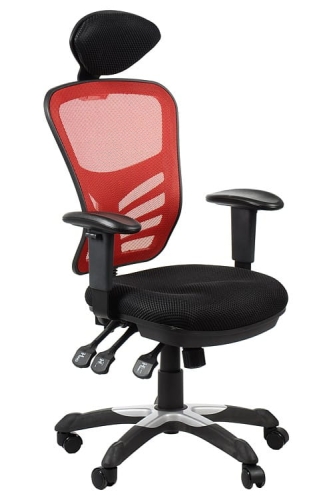 Fotel biurowy gabinetowy HG-0001H/CZERWONY krzesło biurowe obrotowe