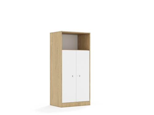 Regał Blox Base 70 4P 2F3 706x466x1517 korpus dąb/2x front biały - b1d9c5746e72da7d0ee4b1c90e0c189f