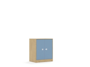 Szafa Blox Colours 70 2P 2F2 706x466x813 korpus dąb/2x front pastelowy niebieski