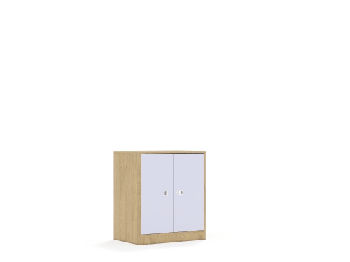Szafa Blox Colours 70 2P 2F2 706x466x813 korpus dąb/2x front pastelowy fioletowy