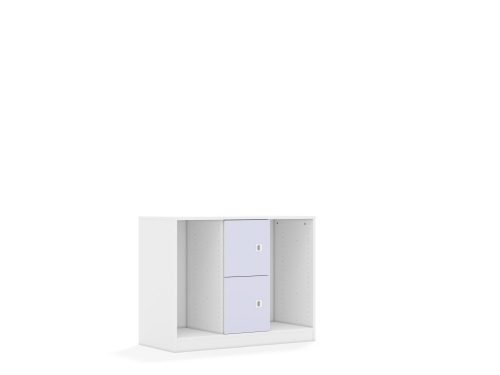 Regał na pojemniki Blox Colours 110 2PG 2F1 1049x466x813 korpus biały/2x front pastelowy fioletowy - 0a3e6e9bf68d6b7c828aa8546111efbf