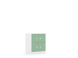 Szafa Blox Colours 70 2PP 4F1 706x466x813 korpus biały/4x front pastelowy zielony