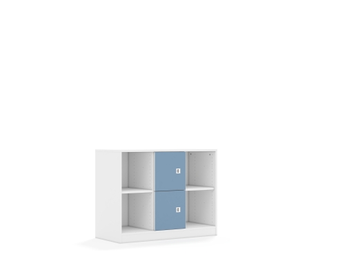 Regał Blox Colours 110 2PP 2F1 1049x466x813 korpus biały/2x front pastelowy niebieski - ff364933d8ebcf6a4052d6c4069f6192